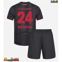 Camisa de Futebol Bayer Leverkusen Aleix Garcia #24 Equipamento Principal Infantil 2025-26 Manga Curta (+ Calças curtas)